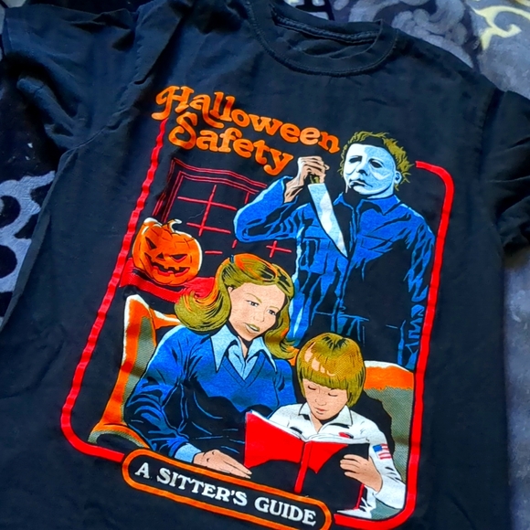 Halloween Safety Michael Meyers T shirt - Picture 2 of 3
